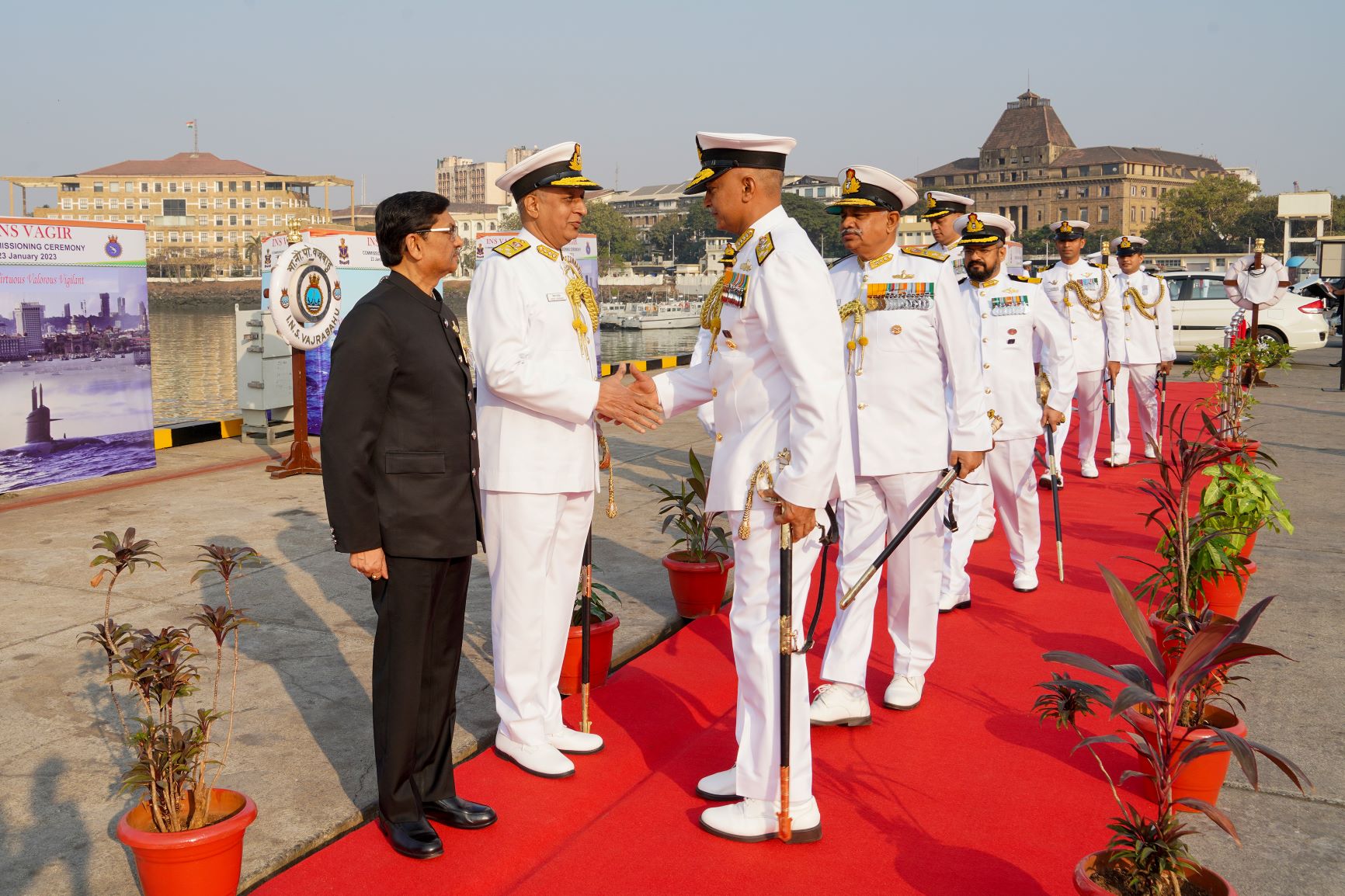 Commissioning Of Indian Naval Ship Vagir By Admiral R Hari Kumar, PVSM, AVSM, VSM, ADC Chief Of The Naval Staff - 23rd Jan 2023123